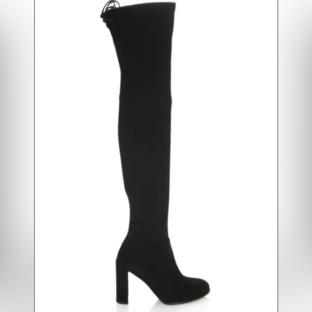 STUART WEITZMAN- Hiline Suede Over-The-Knee Boots - Picture 2 of 14
